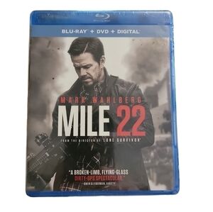 Mark Wahlberg MILE 22 Blu-Ray + DVD + Digital
